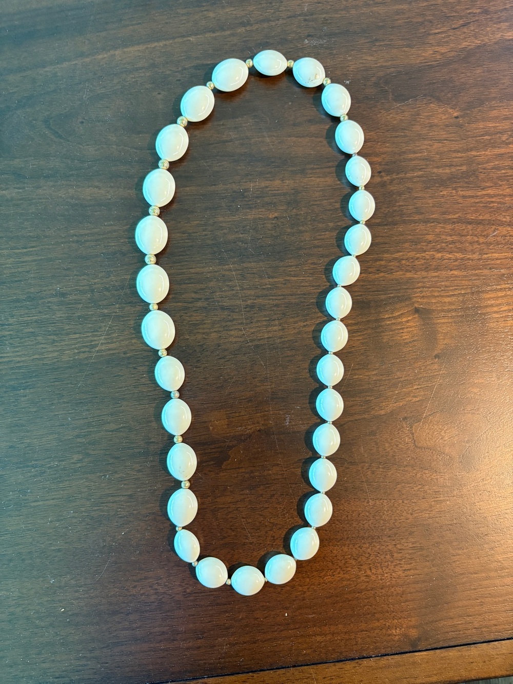 Elegant White Beaded Necklace - Women Jewelry